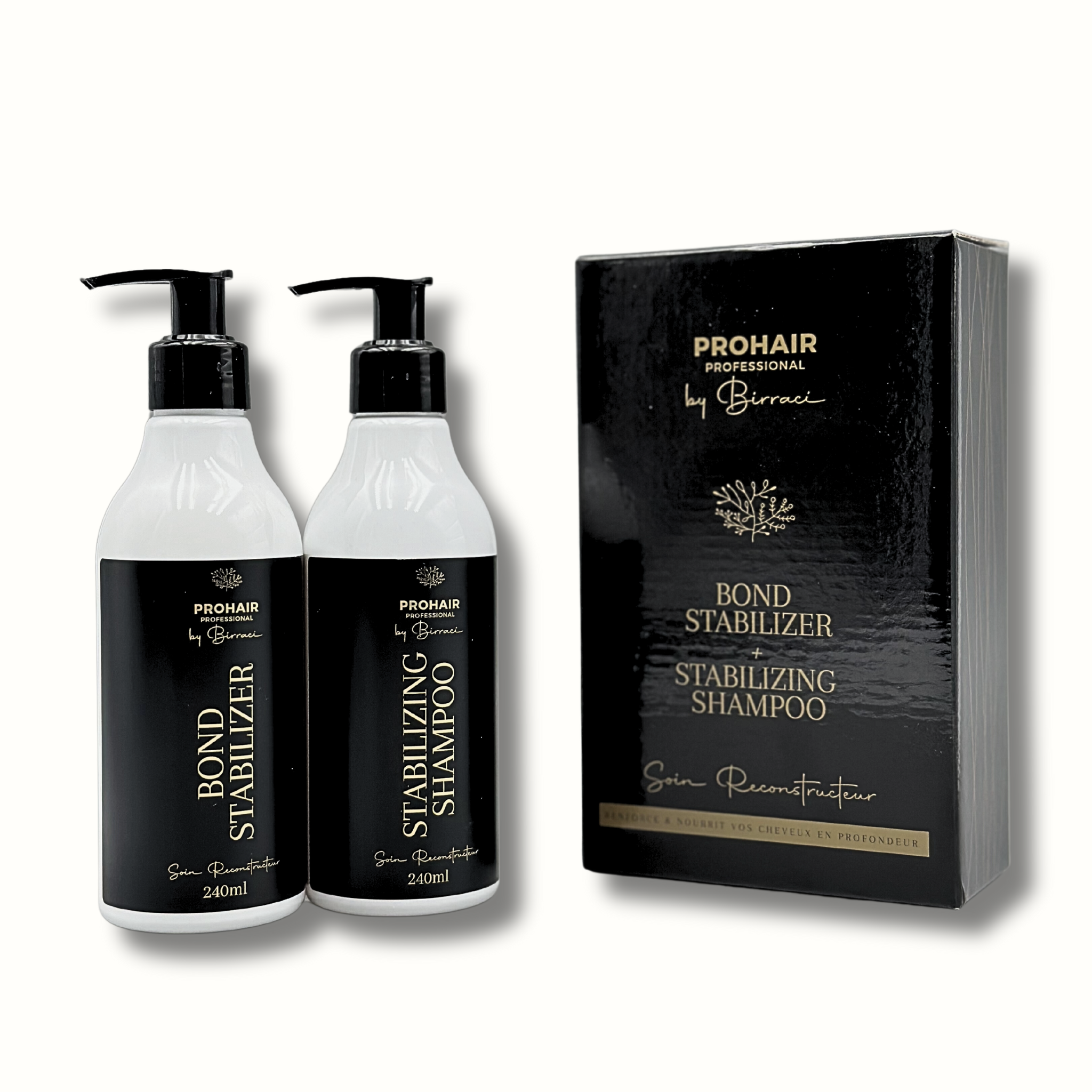 Kit STABILIZER MASQUE CAPILLAIRE + SHAMPOING PROHAIR 2 x 240 ml